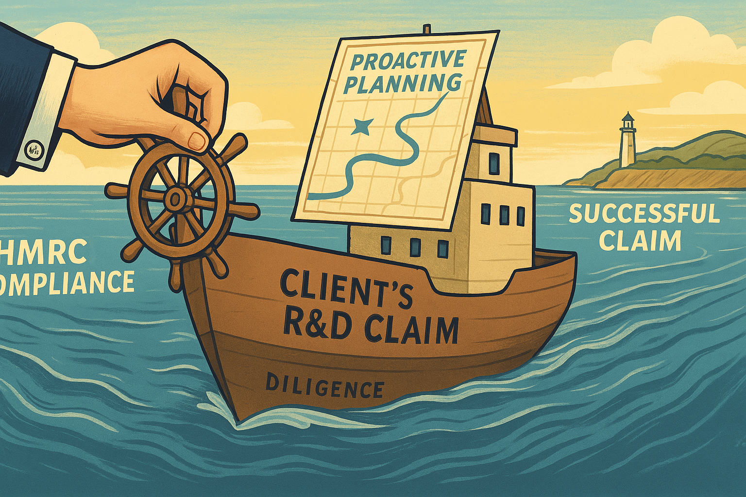 Ship navigating towards successful claim with proactive planning